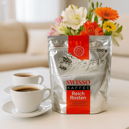 Kawa rozpuszczalna Arabica bogaty aromat Swisso Reich Rosten 200g