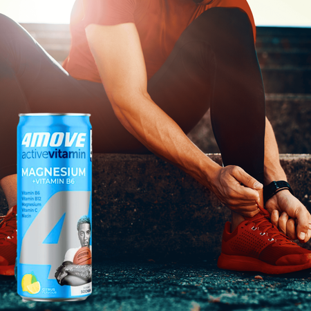 4MOVE Active Vitamin 330 ml – gazowany napój magnez + witaminy, cytrusowy