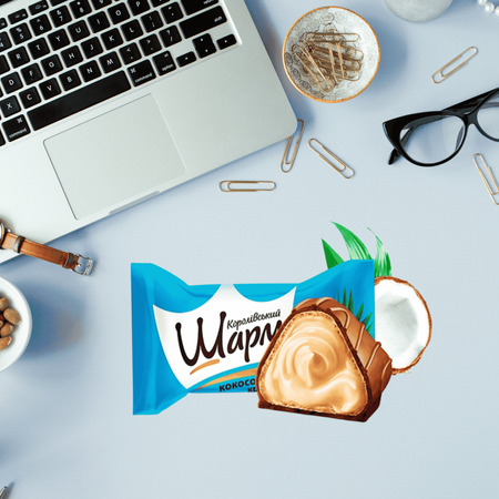 Wafelki kokosowe praliny w czekoladowej polewie ABK Royal Charm Coconut 2kg