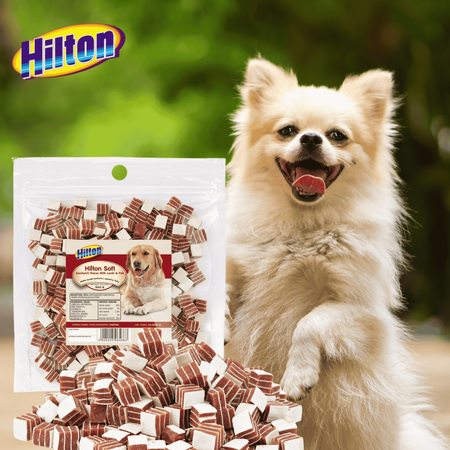 Przysmak dla psa Smaczek Hilton sandwiche z jagnięciny i ryby miękkie 500g