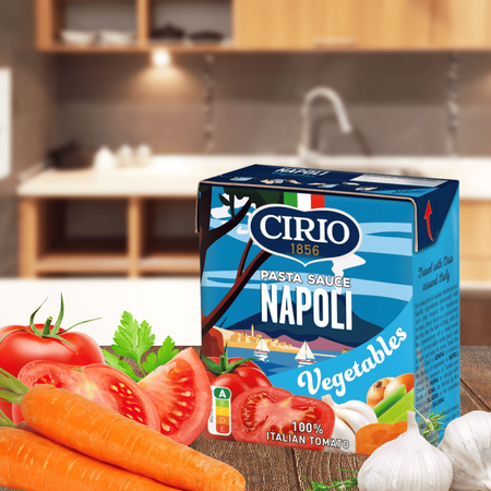 Sos Napoli Vegetables włoski sos pomidorowo warzywny Castelli Cirio 340g