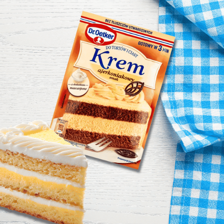 Dr Oetker Krem do tortów i ciast ajerkoniakowy z mascarpone 105g