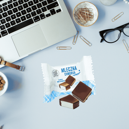 Cukierki pianki śmietankowe w polewie czekoladowej Mleczna Chmurka 1kg
