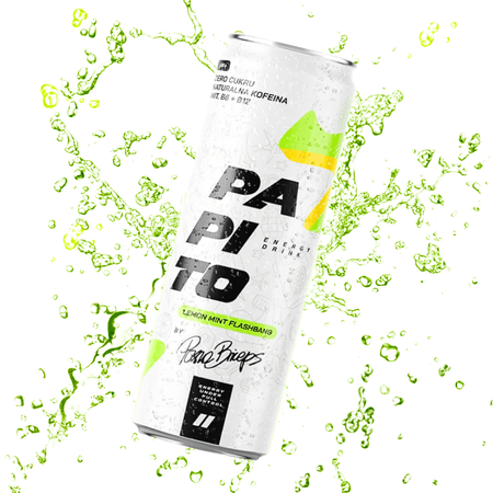 Papito Energy Lemon Mint Flashbang energetyk zero cukru z kofeiną 250ml