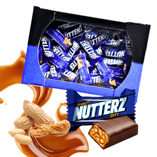 Cukierki toffi z orzeszkami ziemnymi Nutters Flying Cow duże opakowanie 1kg