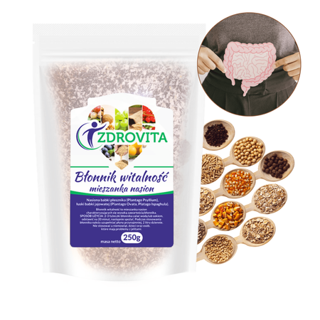 Błonnik Witalność naturalny błonnik oczyszczanie jelit Zdrovita 250g