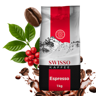 Kawa Ziarnista 100% Arabica 1kg –Swisso Kaffee Espresso - Aromatyczna