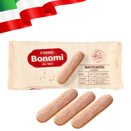 Biszkopty włoskie do tiramisu Savoiardi Ladyfingers Bonomi Castelli 200g