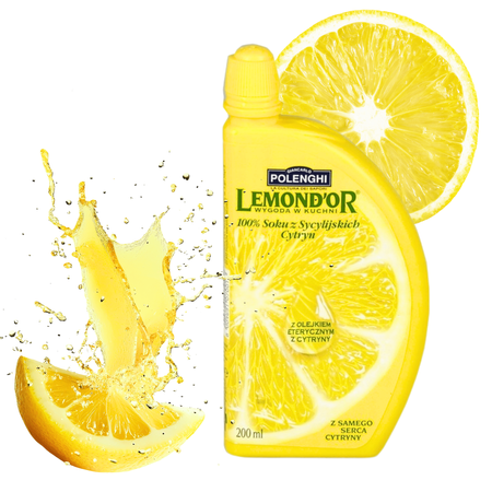 Sok z sycylijskich cytryn 100% esencja cytrusowa Polenghi Limonino 200ml