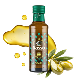 Oliwa z oliwek Extra Virgin tłoczona na zimno włoska Basso 250ml