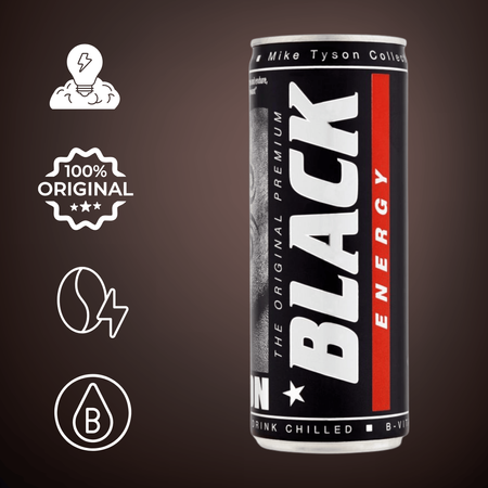 Black Energy klasyczny napój energetyzujący energy drink puszka 250ml