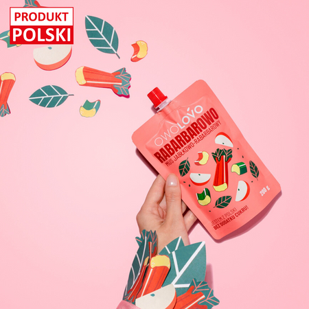 OWOLOVO Mus Rabarbarowy Rabarbarowo 200g