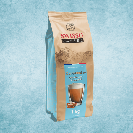 Kawa Cappuccino Salty Caramel słony karmel Swisso Kaffee Premium 1kg