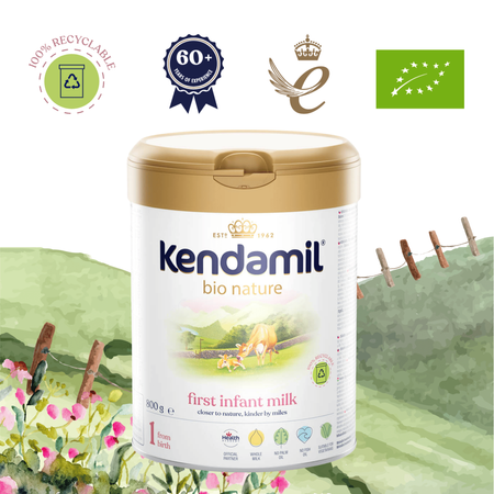 Kendamil Bio Nature 1 DHA+ mleko początkowe dla niemowląt 800g