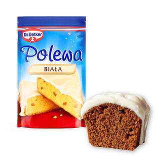 Dr Oetker polewa biała smak białej czekolady do świątecznych wypieków 100g