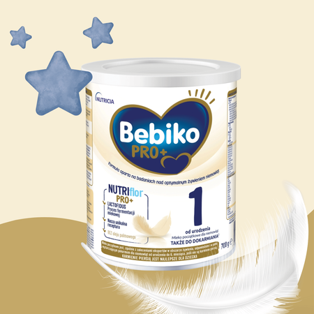 Bebiko Pro+ 1 NutriFlor mleko początkowe dla niemowląt od urodzenia 700g