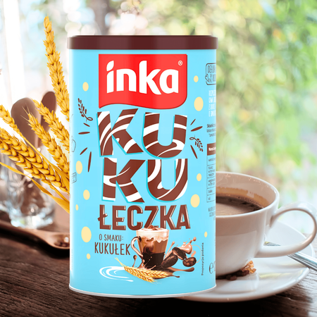 Kawa Zbożowa o smaku kakao i kukułek puszka Inka Kukułeczka 120g