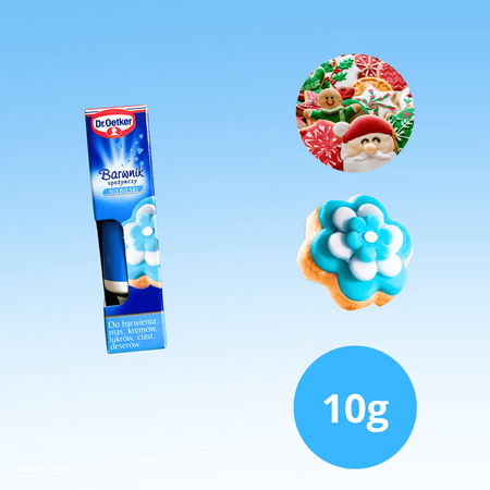 Dr Oetker Barwnik spożywczy niebieski w żelu do ciast i kremów 10g