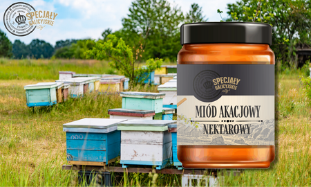 Miód Akacjowy naturalny premium polskie pasieki Specjały Galicyjskie 400g