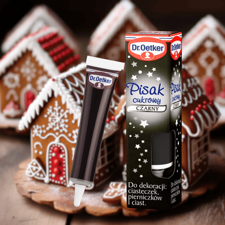 Dr Oetker pisak cukrowy czarny do dekoracji świątecznych pierników 19g