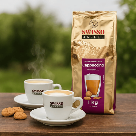 Kawa Cappuccino Amaretto włoski styl Swisso Kaffe Wysoka Jakość 1kg