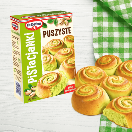 Dr Oetker puszyste pistacjanki bułeczki pistacjowe mieszanka 410g