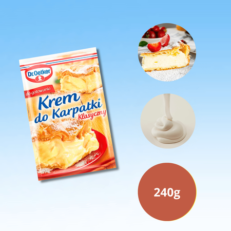 Dr Oetker krem do karpatki klasyczny krem do gotowania Boże Narodzenie 240g