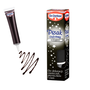 Dr Oetker pisak cukrowy czarny do dekoracji świątecznych pierników 19g