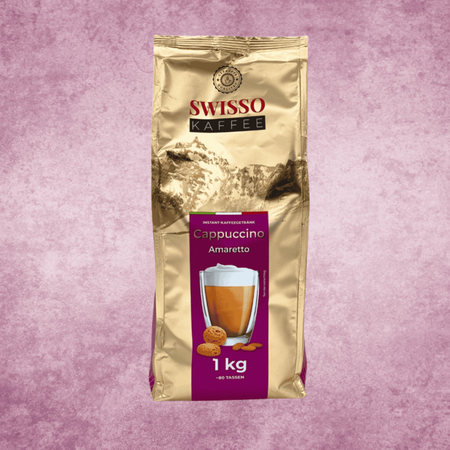 Kawa Cappuccino Amaretto włoski styl Swisso Kaffe Wysoka Jakość 1kg