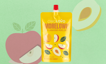 OWOLOVO Mus jabłkowo-morelowy Morelowo 200g