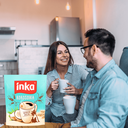 Kawa zbożowa kokosowa rozpuszczalna dla całej rodziny bez kofeiny INKA 200g