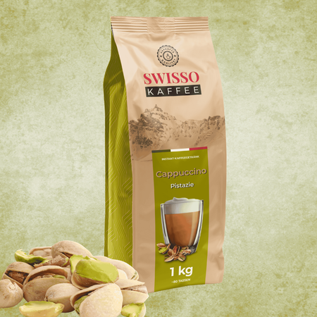Kawa Cappuccino pistacjowa Swisso Kaffee Wysoka Jakość 1kg