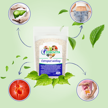 Ostropest Plamisty mielony naturalny detoks Zdrovita 100g