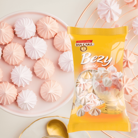 Bezy Liliputki puszyste bezy do deserów i wypieków Dan Cake 100g