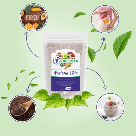 Nasiona Chia superfoods zdrowa żywność Zdrovita 250g