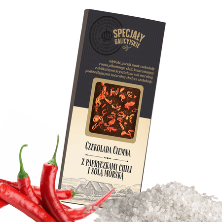 Czekolada Ciemna Chili Sól Morska premium Specjały Galicyjskie 85g