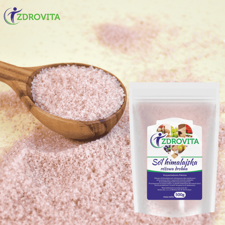 Sól Himalajska drobnomielona naturalna spożywcza Zdrovita 500g
