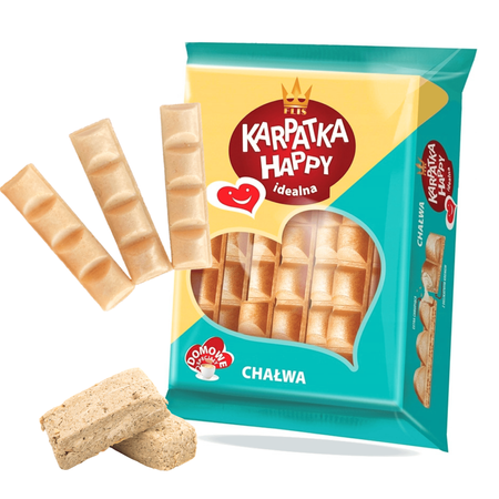 Wafle KarpatkaChałwa Happy Bonitka z nadzieniem chałwowym Flis XXL 500g