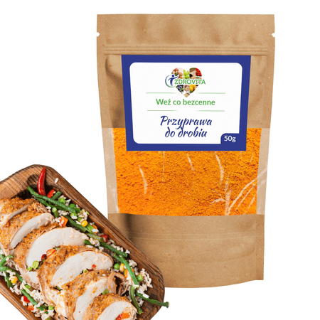 Przyprawa do drobiu naturalna aromatyczna mieszanka ziół Zdrovita 50g