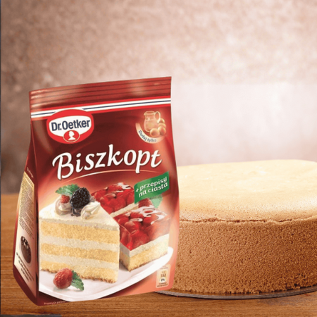 Dr Oetker biszkopt ciasto biszkoptowe w proszku puszyste delikatne 400g