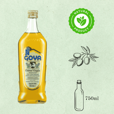 Oliwa z Oliwek Extra Virgin Szklana Butelka Hiszpania GOYA 750ml