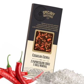 Czekolada Ciemna Chili Sól Morska premium Specjały Galicyjskie 85g
