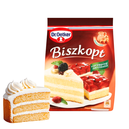 Dr Oetker biszkopt ciasto biszkoptowe w proszku puszyste delikatne 400g