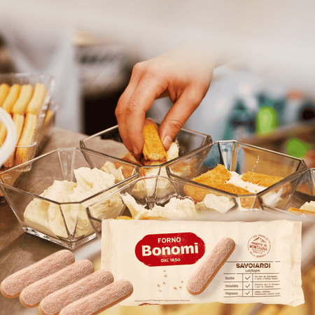 Biszkopty włoskie do tiramisu Savoiardi Ladyfingers Bonomi Castelli 200g