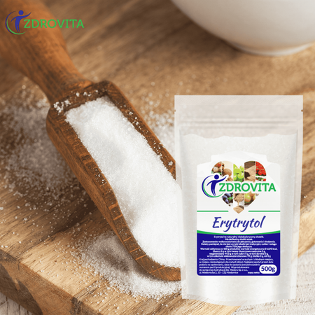 Erytrytol naturalny słodzik bez kalorii zamiennik cukru Zdrovita XXL 500g