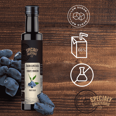 Syrop Jagodowy jagoda kamczacka domowy Specjały Galicyjskie 250ml