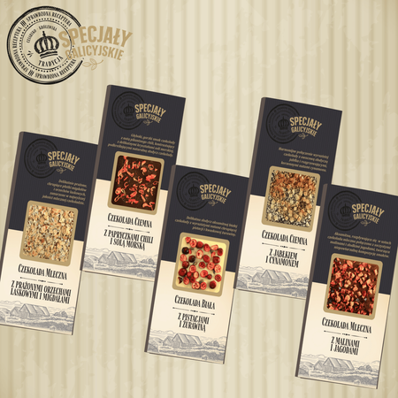 Czekolada Ciemna Jabłko Cynamon premium Specjały Galicyjskie 85g