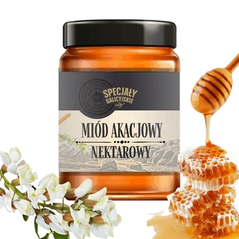 Miód Akacjowy naturalny premium polskie pasieki Specjały Galicyjskie 400g