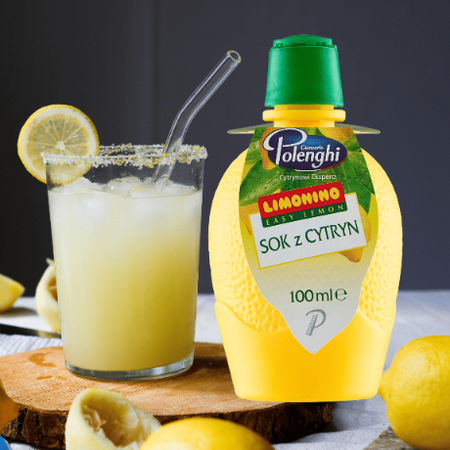 Sok z sycylijskich cytryn włoska esencja cytrusowa Polenghi Limonino 100ml