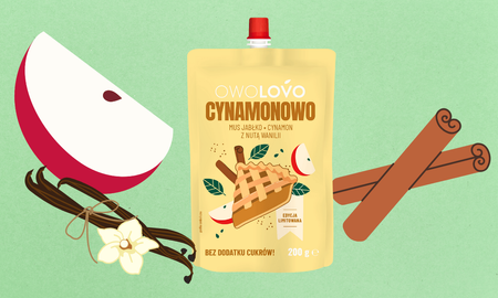 Owolovo Cynamonowo mus jabłko cynamon wanilia świąteczna edycja 200g